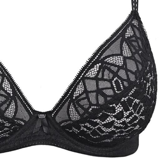 Soutien-gorge plongeant à armatures Soirée Lace Freya noir – Image 7