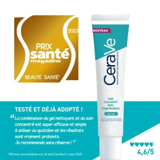 Soin Concentré Anti-Imperfections - Peaux à Imperfections et Tendance Acnéique 40ml - CeraVe – Image 4